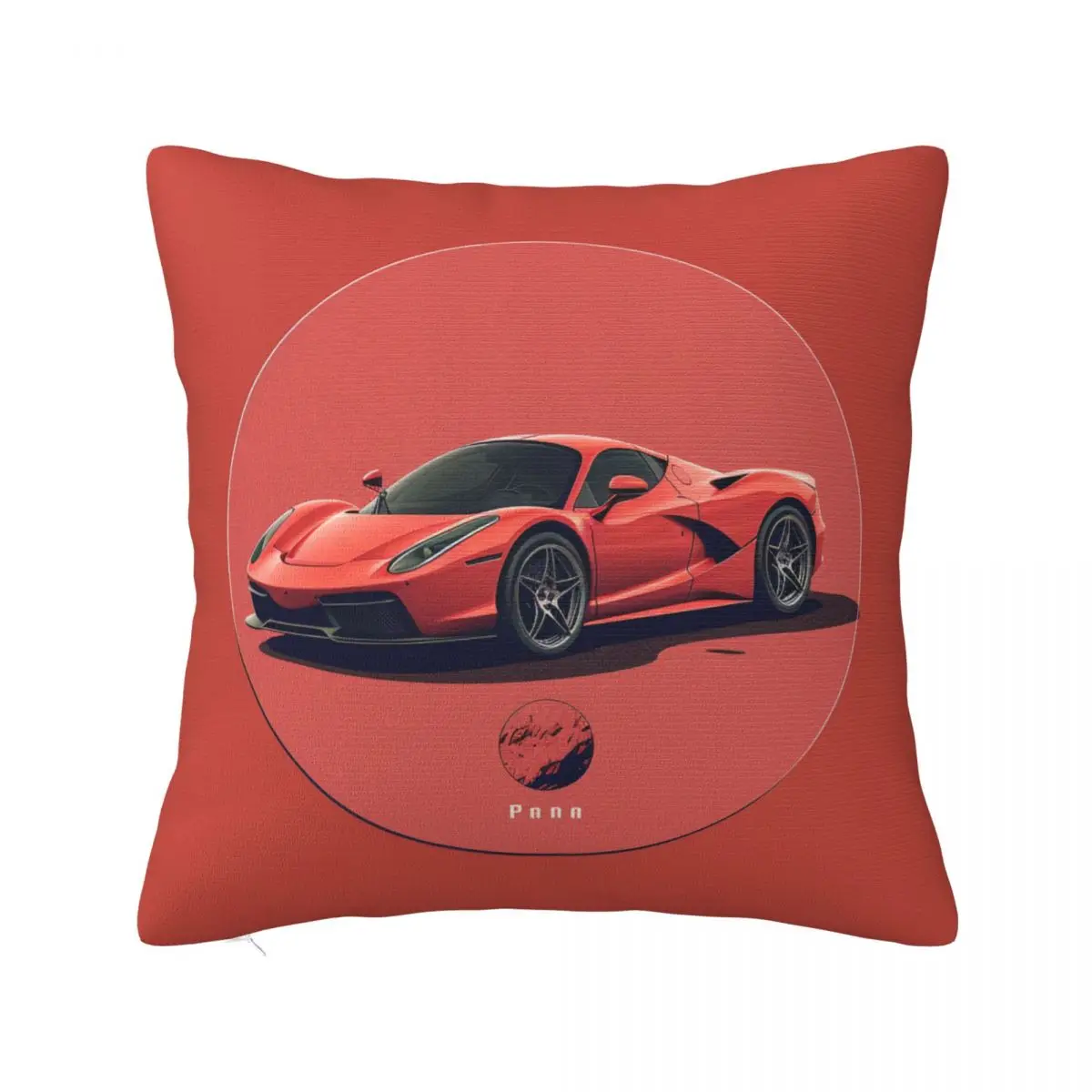 

Passionate Sports Car Pillow Case Simple Circle Minimalistic Bedroom Zipper Pillowcase Spring Cute Polyester Cover