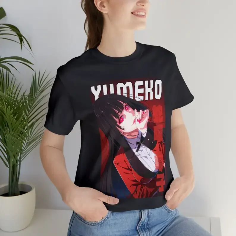 Футболка Kakegurui Yumeko унисекс футболка с рисунком Manga Lover Japane