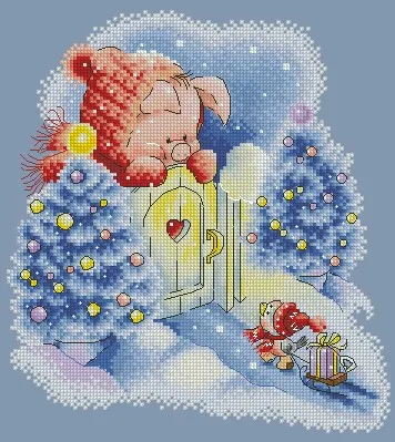 

Christmas Gift 31-33 embroidery kits, cross stitch kits,cotton frabric DIY homefun embroidery Shop1