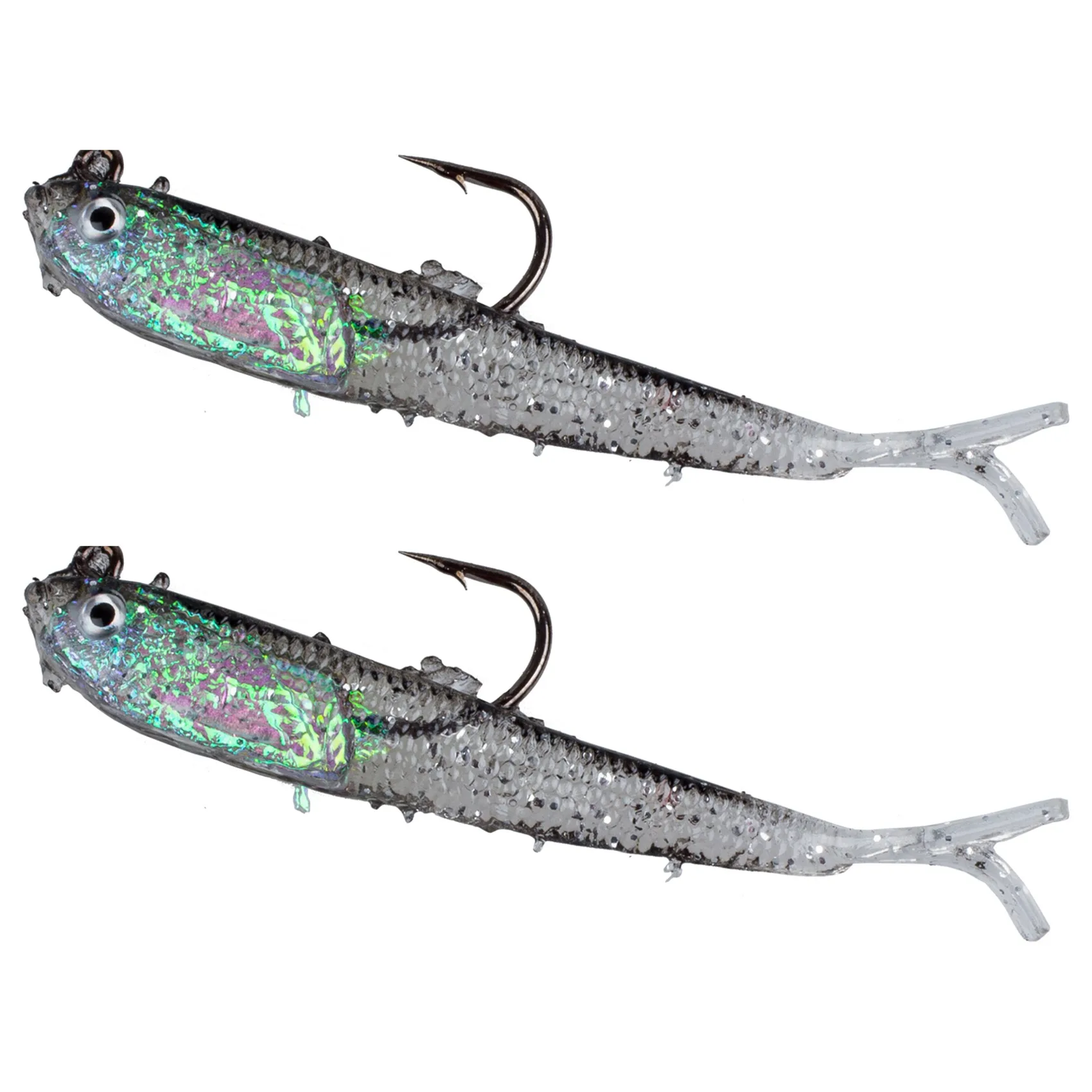 

Hot AD-20Pcs 70Mm 6G Soft Bait Fishing Lures Lead Jig Head Fish Tackle Sharp Hook