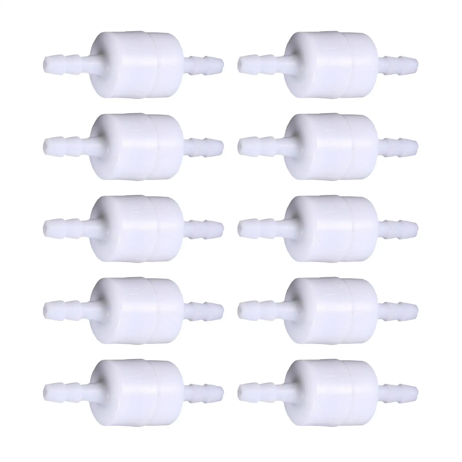 

One Way Inline Check Valve 4mm Durable Non Return White Universal for Liquid Gas Gasoline Motocross Camper