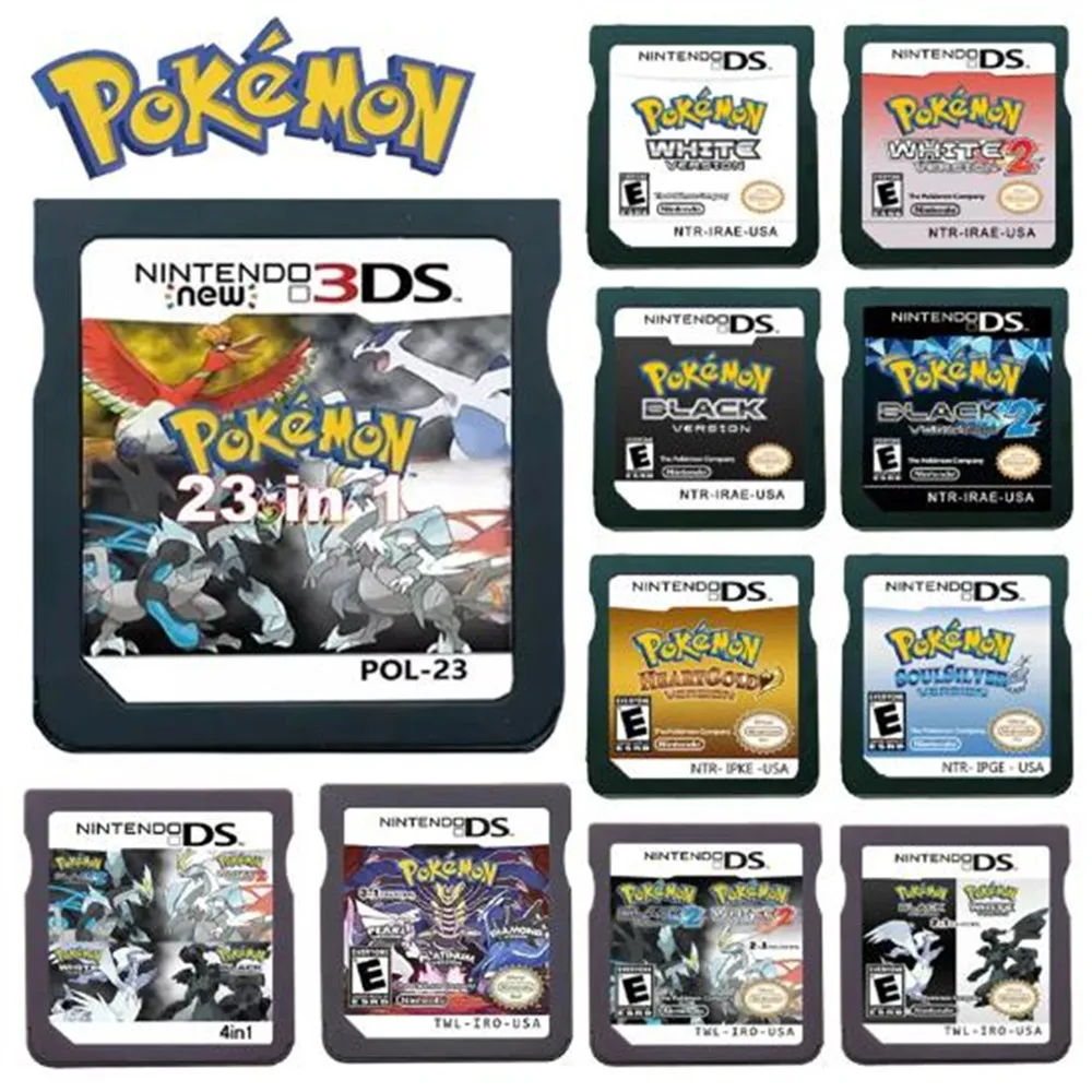 New Ds Game Cartridge Video Game Console Card Pokemon Fusion 2 Heartgold  Soulsilver with Box for Nds/3Ds/2Ds - AliExpress