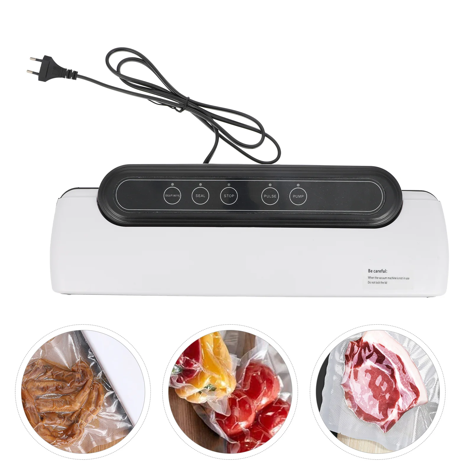 

1 Set Vacuum Sealer Practical Durable Creative Food Vacuum Sealer Sealer Device Automatic Vacuum Pump