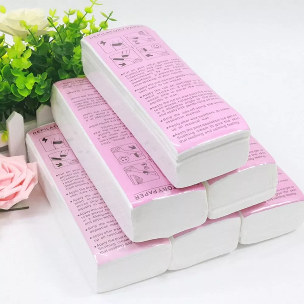 

100Pcs Hair Removal Waxing Strips Non-woven Fabric Epilator Wax Papers Depilatory Beauty Tool For Leg wax for depilation Hot