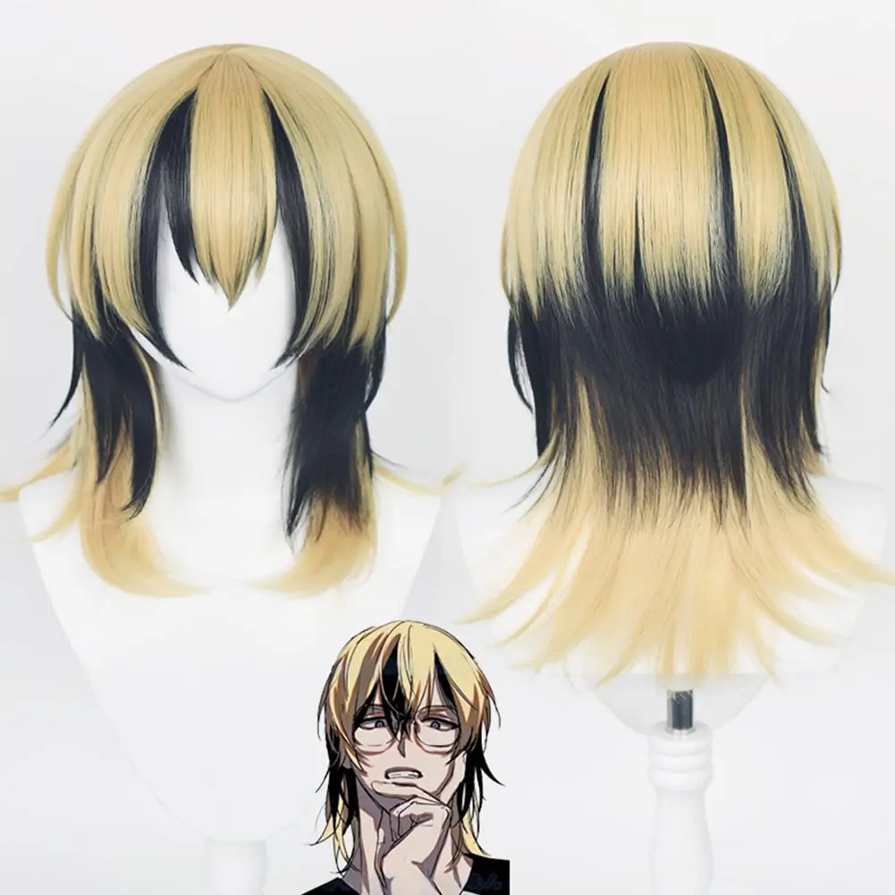 

Tokyo Revengers Haitani Ran Cosplay Wig Heat Resistant Synthetic Hair Carnival Halloween Party Props