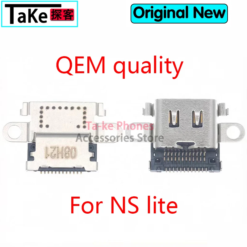 Фото 10-100 шт. USB-разъемы для зарядки для NS Switch OLED, NS Pro, NS Lite, консольный разъем питания Type-C, гнездо для зарядки. №3