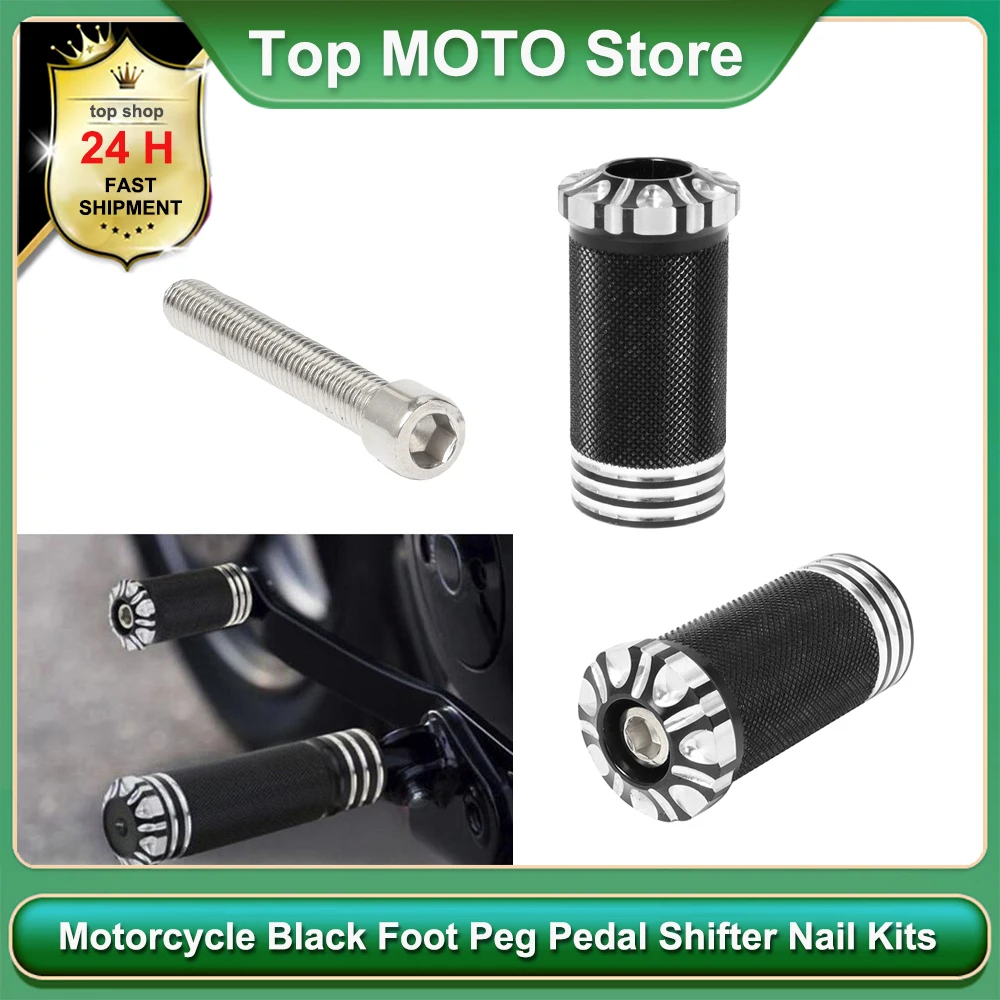 

Motorcycle Foot Peg Footrest Pedal Shifter Nail Kits For Harley Touring Dyna Fatboy Sportster XL883 1200 Road King Softail