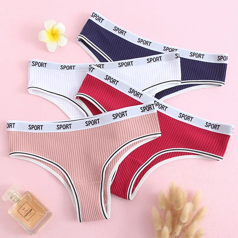 

Women's Cotton Briefs Panties Comfortable Tummy Underwear Sexy Female Underpants Solid Color Panty Intimates Women Underwear