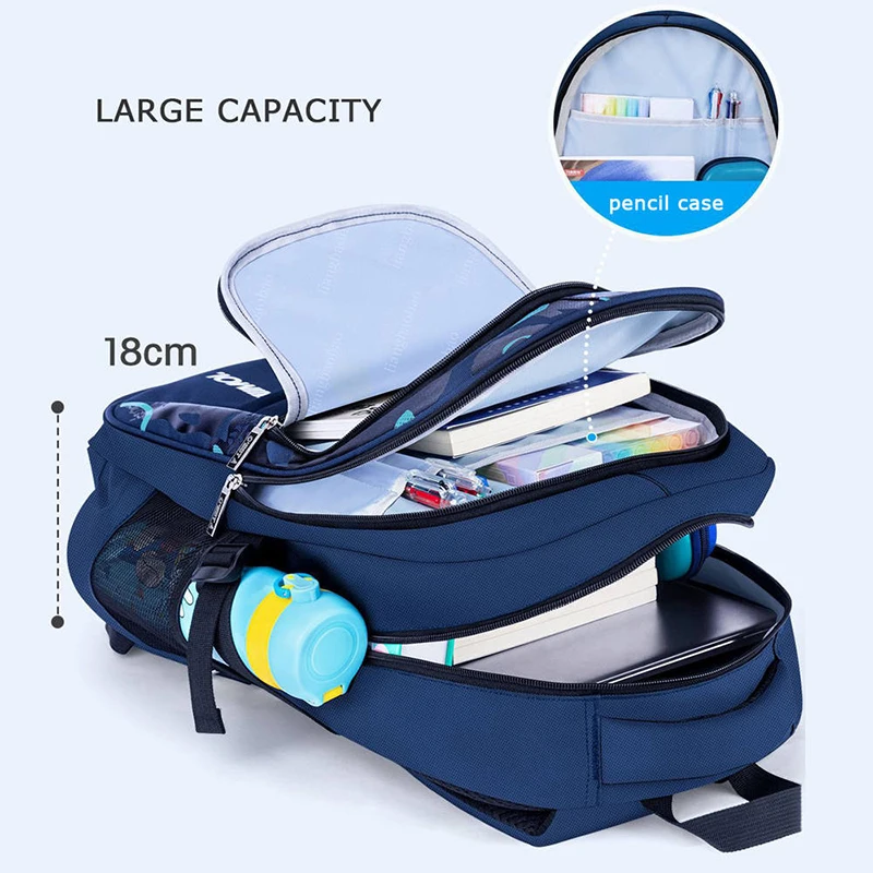 2023 New Children School Bags Kids Backpack In Primary Schoolbag for Teenager Boys Waterproof Backpacks Book Bag Mochila