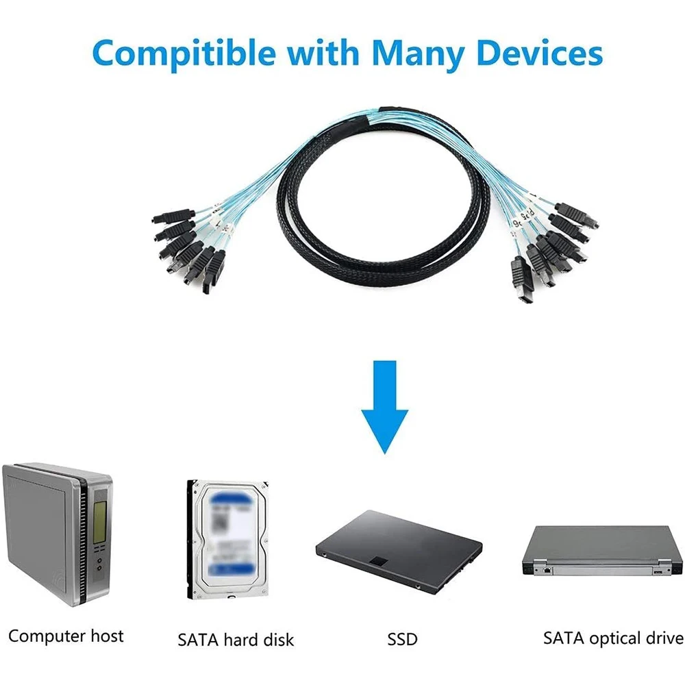 SAS высококачественный кабель SATA 3 6 Гбит/с высокоскоростных последовательных