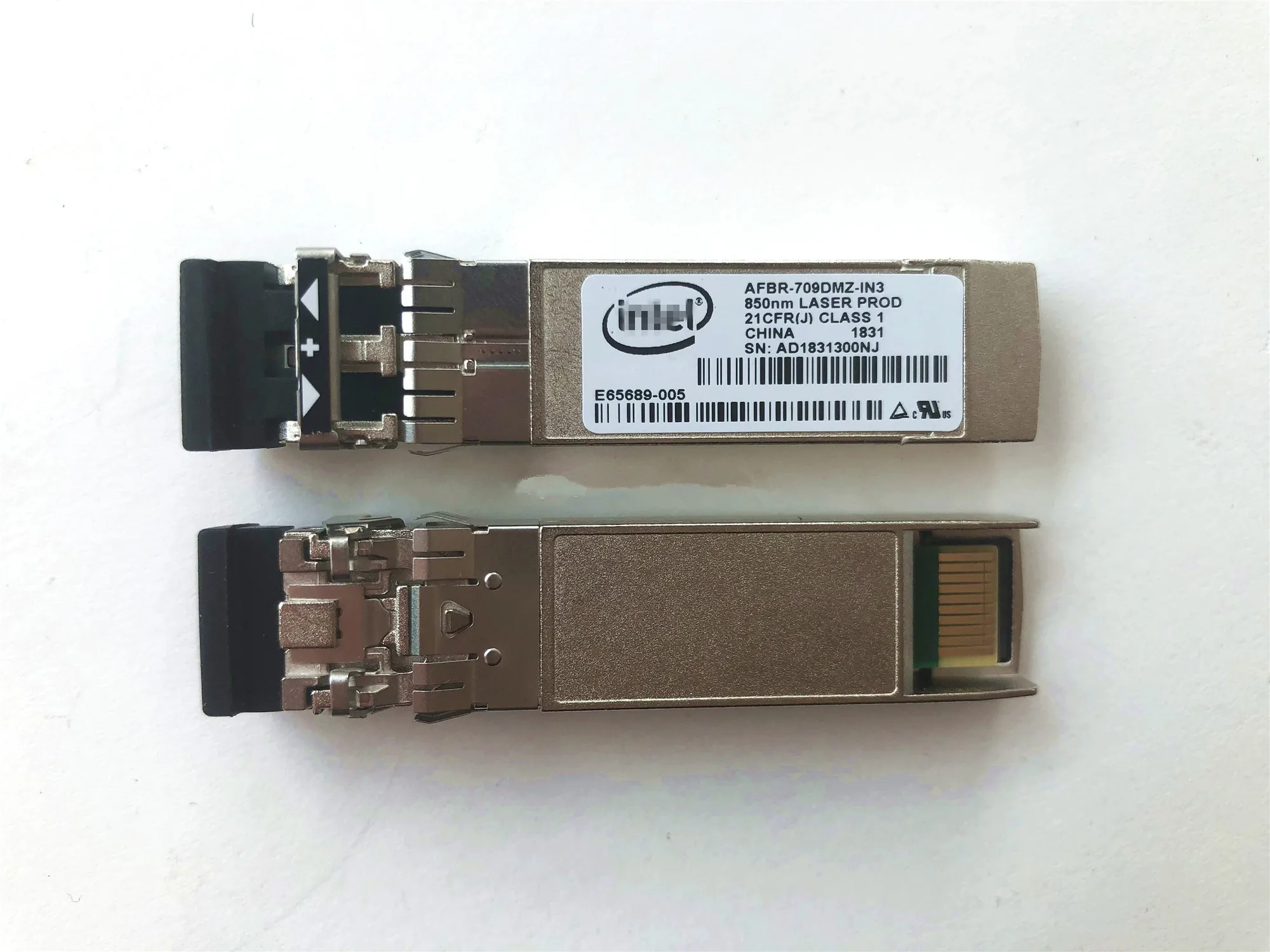 Enlarge Intel sfp 10g  AFBR-709DMZ-IN3 E65689-005 E10GSFPSR 850NM X520 X710 network adapter/Switch Optical fiber Module/10g fiber switch