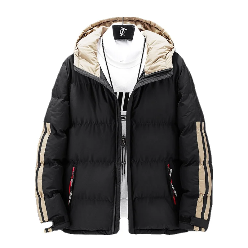 

Новинка Осень-зима 2023 Мужская Утепленная свободная хлопковая одежда большого размера мужская теплая одежда с капюшоном