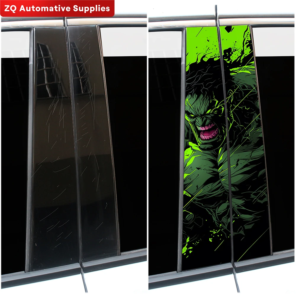 Наклейки на автомобиль Халк из аниме сделай сам смешные Мультяшные аксессуары