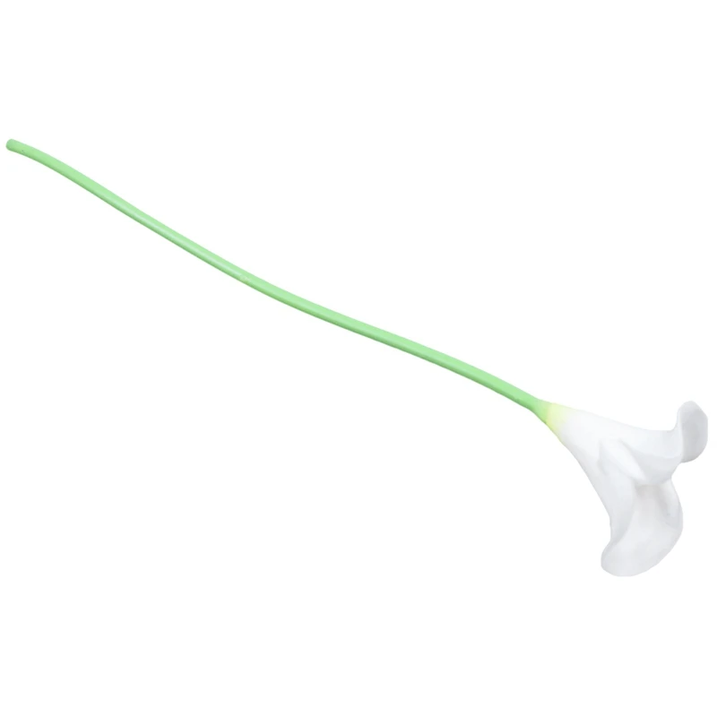 Искусственные цветы искусственные (белое желтое сердце) 34 см и 1 шт. винтажные