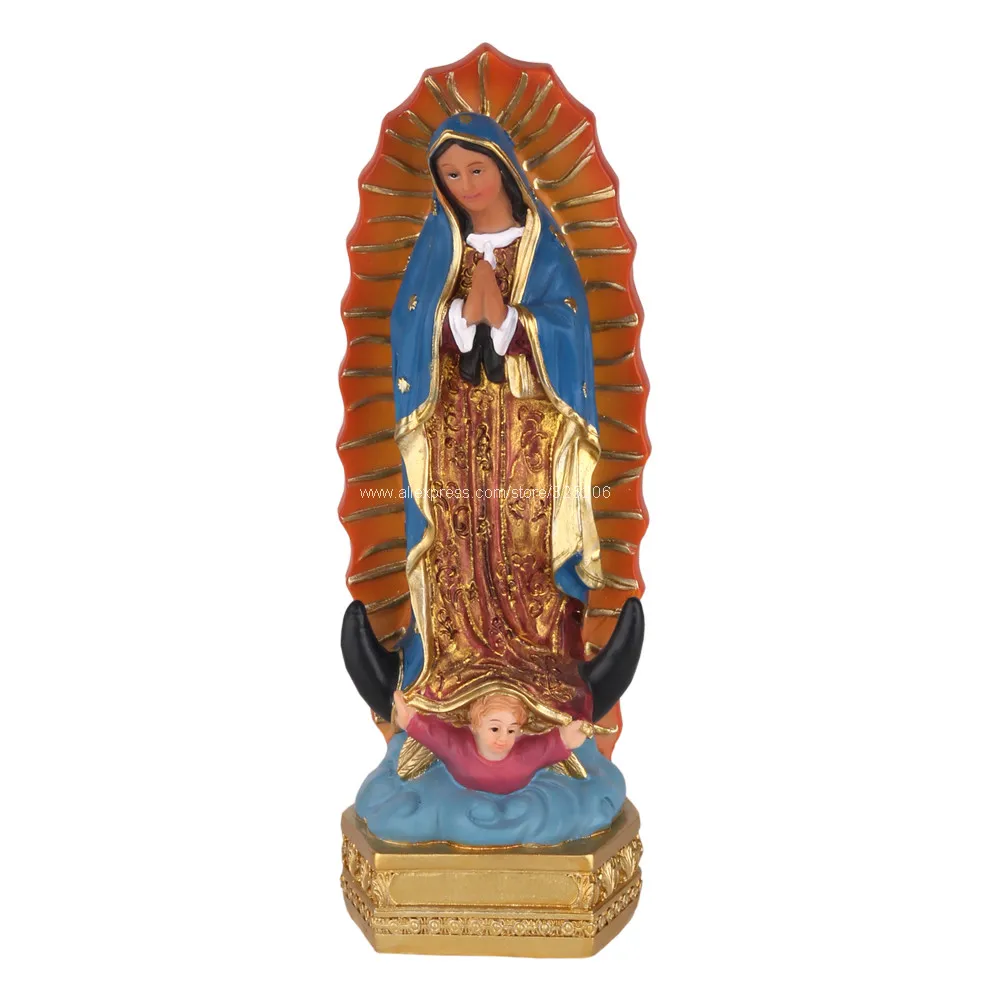 

Catholic Our Lady of Guadalupe Virgin Mary Statue Sculpture Resin Figurine Christian Wedding Gift