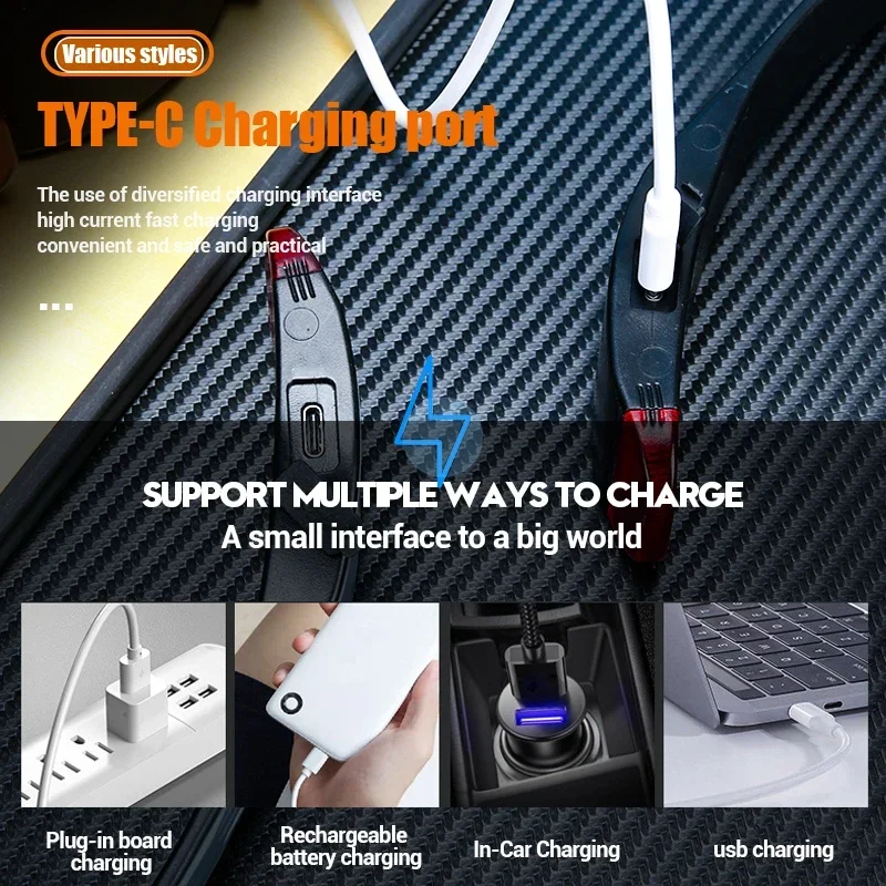 Фонарь налобный с USB-зарядкой водонепроницаемый