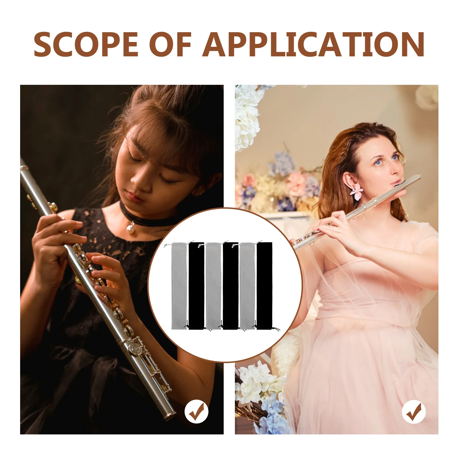 6-комп. сумка для хранения музыкальных инструментов и кларнета с портом луча