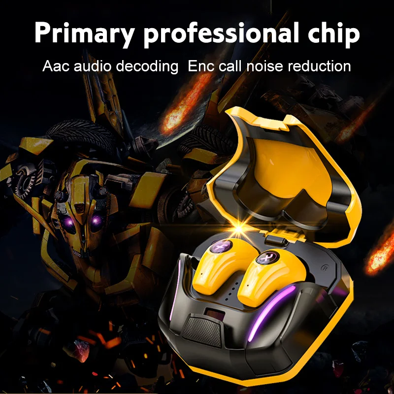 

Gaming Wireless Headset Bluetooth 5.1 3D Stereo Headphone TWS Sports Earphones Type-C Charging Box Gamer Earbuds With Microphone