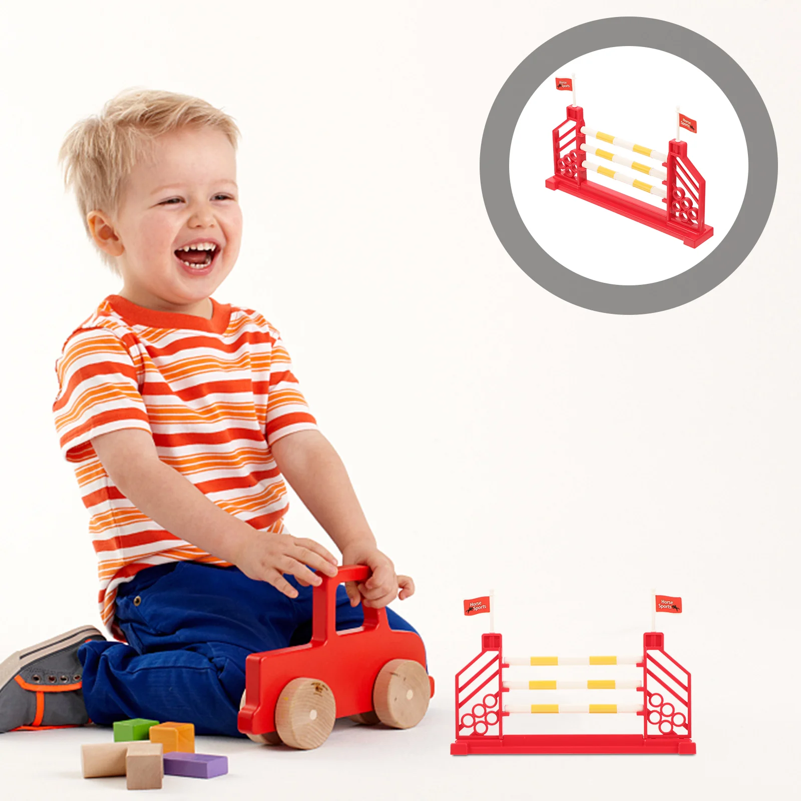 Забор для тренировки лошади игрушка с препятствиями коралльный миниатюрный