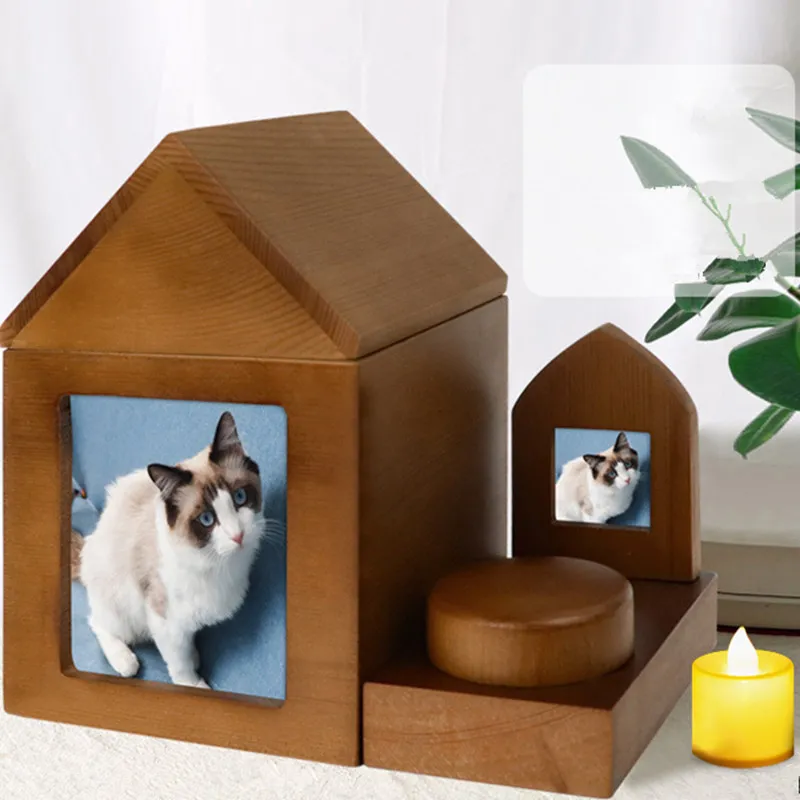 

Похоронные урны для домашних животных, деревянные урны для кошек, память о кошке ручной работы