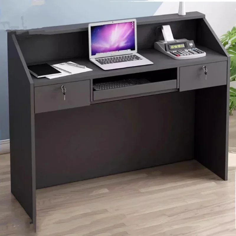 Дизайнерская стойка Магазин Стол из закаленного стекла Офисная мебель для