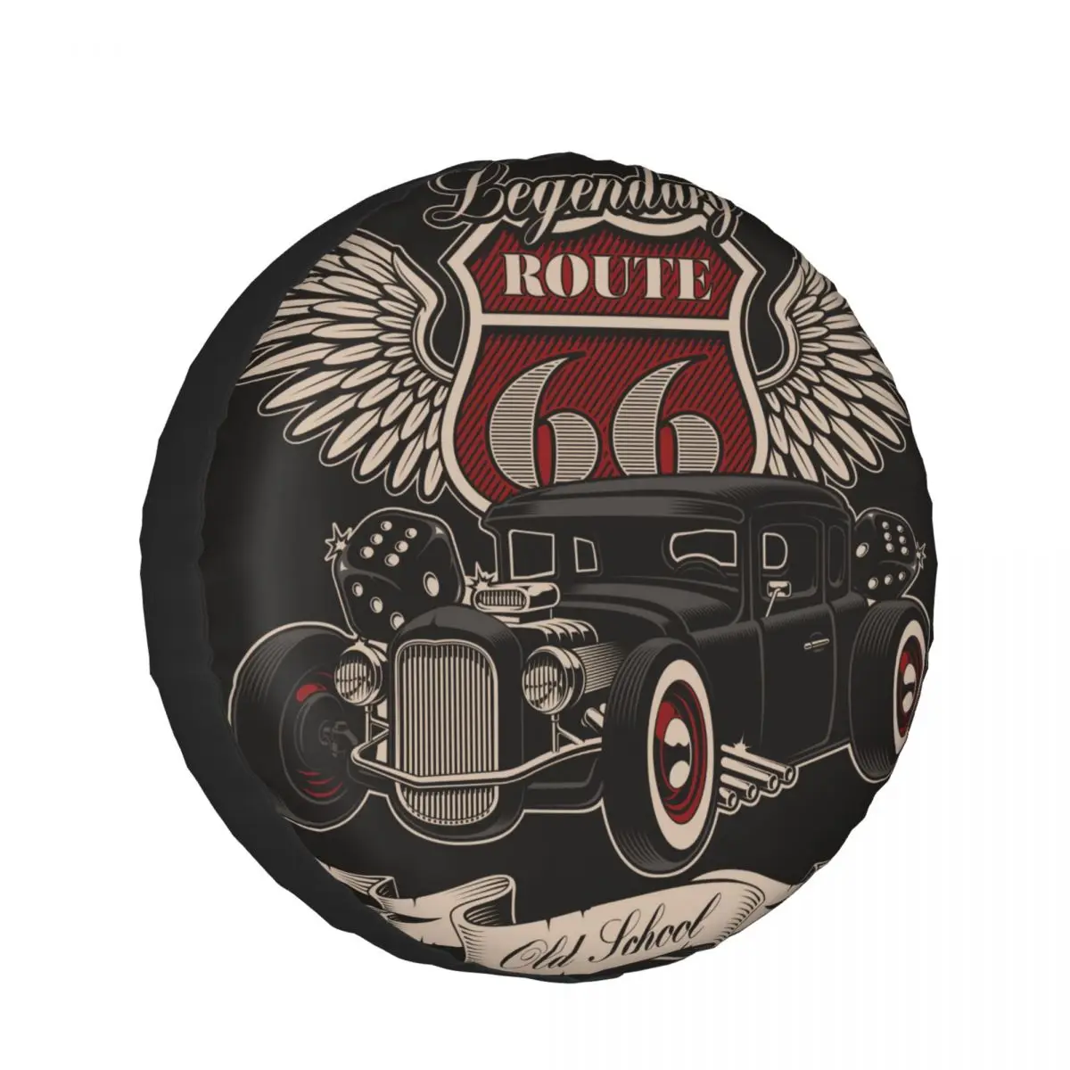 

Car Wheel Tyre Cover 13/14/15/16 Inch Vintage American Hot Rockabilly Spare Tire Cover Case Soft Protector Pouch Car Accessories