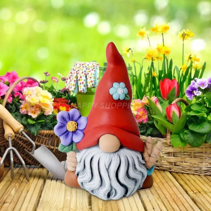 

Garden Faceless Doll Creative Dwarf Resin Statue Miniature Collectible Figurines Ornament Outdoor Yard Decoration Crafts 2021
