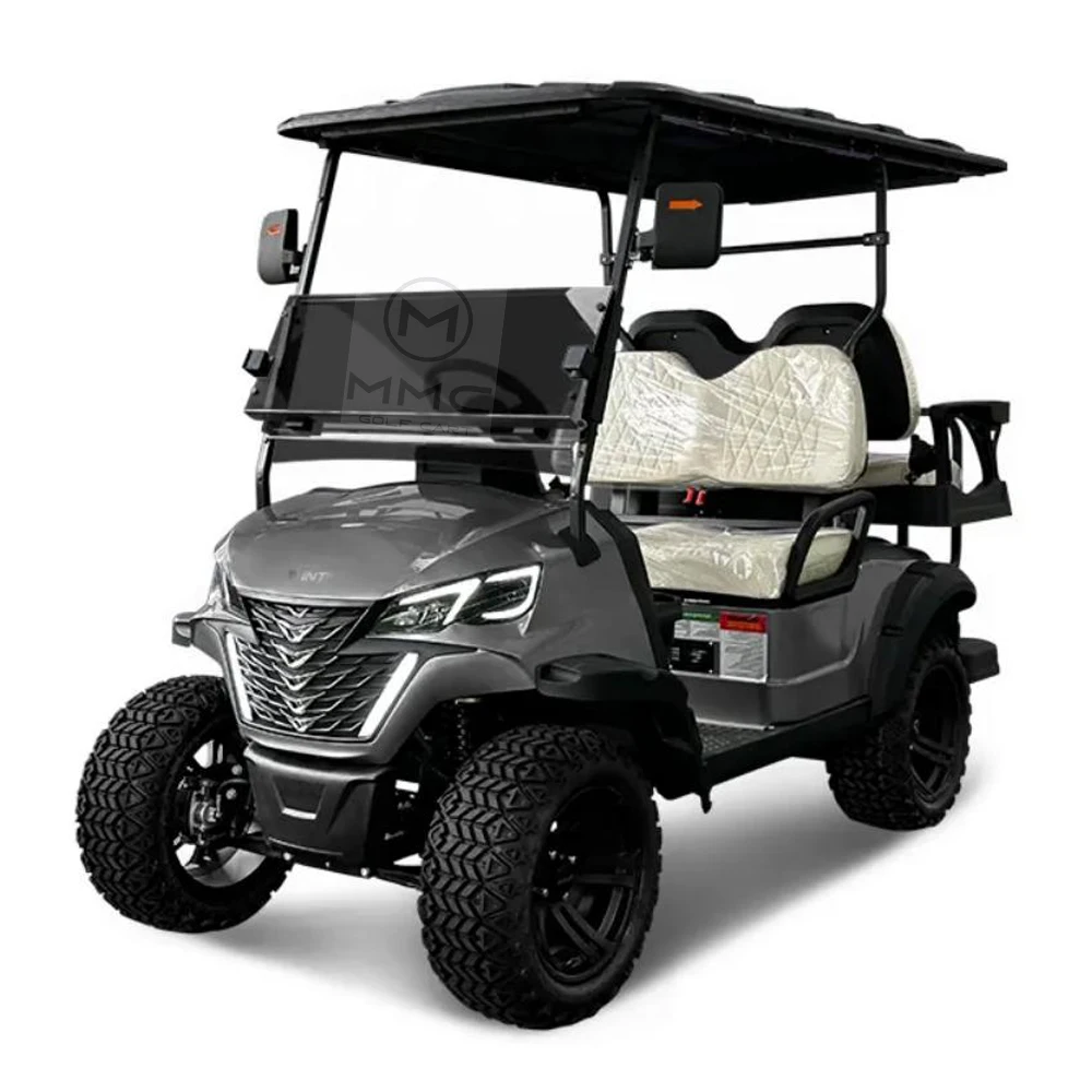 

New Popular 48/60/72V With Front Independent Suspension Club Car Solar Panels 4 6 Seater Off Road Electric Golf Cart