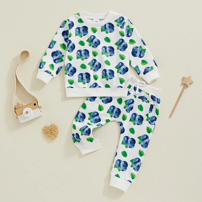 Осенний комплект одежды для мальчиков и девочек 2024-06-29 Lioraitiin 2 предмета топы с