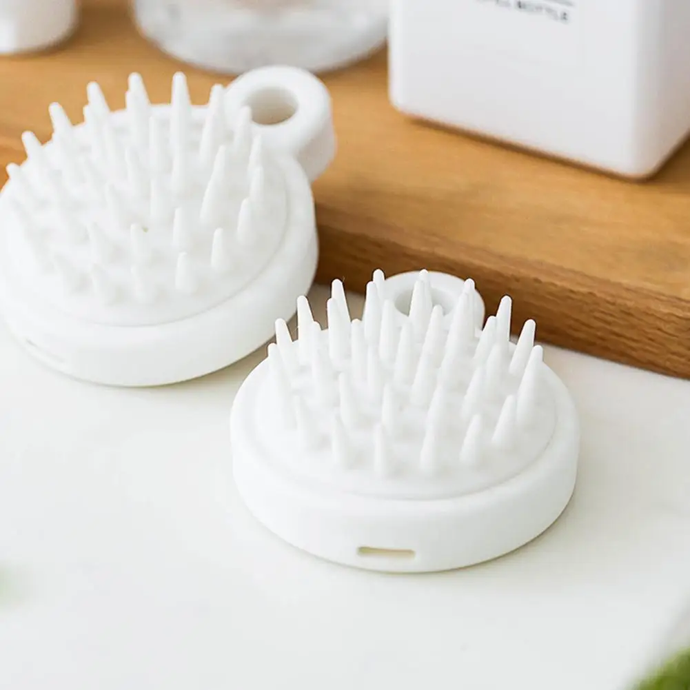 

Plastic Durable Wet And Dry Hair Scalp Brush White Hair Scalp Brush Reusable for Adults