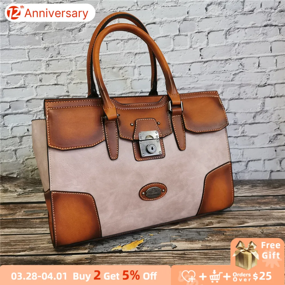 

Classic Purse Handbags for Women High Quality Leather Ladies Top-handle Shoulder Bag Luxury Design Female Tote Messenger Bags