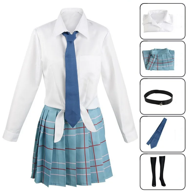 

Anime My Dress Up Darling Marin Kitagawa Cosplay Costume JK School Uniform Skirt Outfits Wakana Gojo Halloween Carnival Suit