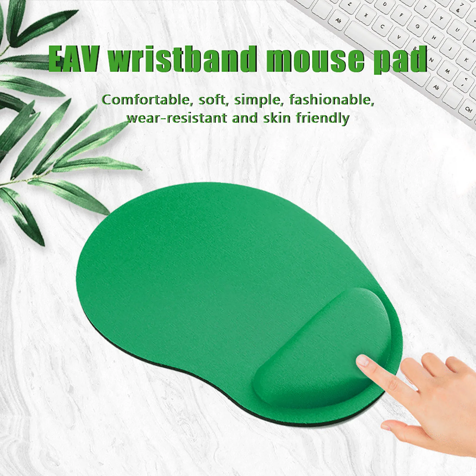 Material Mousepad Gel Wrist Rest Non Skiddesktop Gaming Ergonomically Design Leather Desk Pad 24 X 12