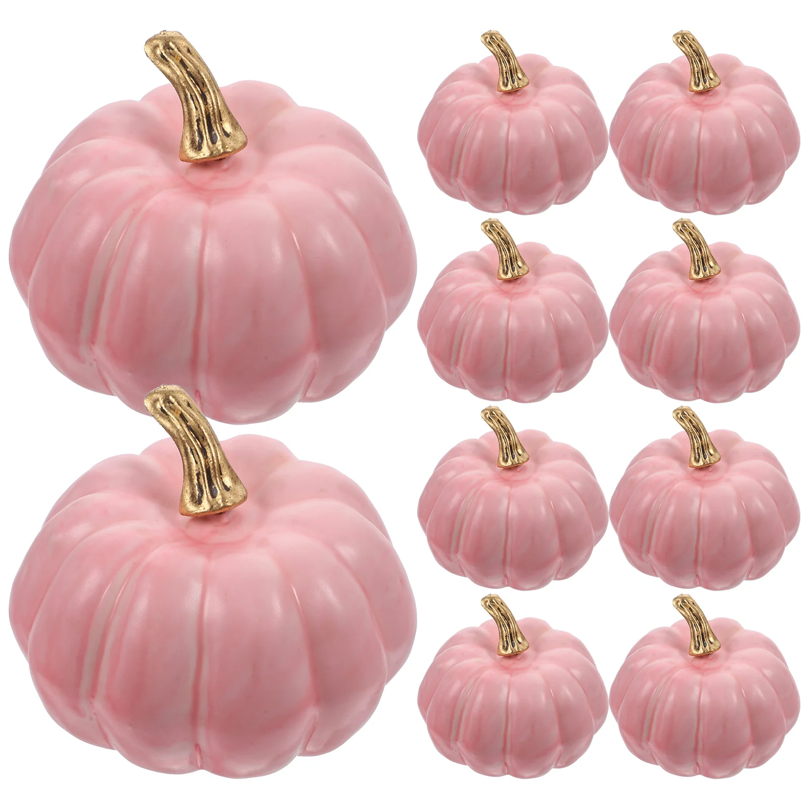 

10 Pcs Decor Foams Pumpkin Decoration Pumpkins Prop Artificial Simulation Halloween Centerpiece Model Decorative Props Ornament