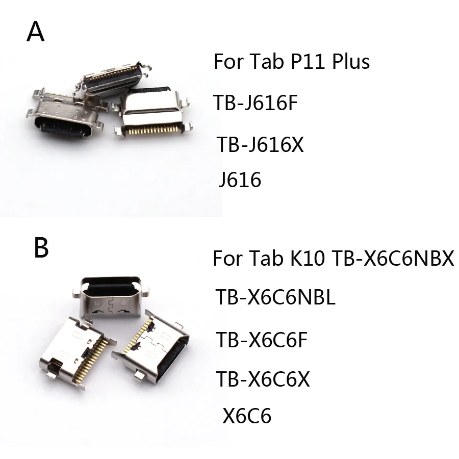 10 шт. разъем для зарядки зарядного устройства USB-порт док-станции Lenovo Tab K10 P11 Plus