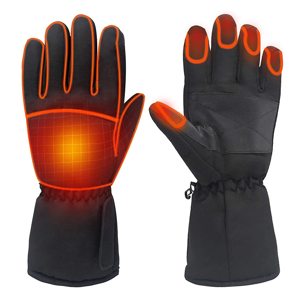 

1 pair Heated Gloves Unisex Electric Battery Warm Thermal Gloves Touch Screen Heating Hand Warmer for Winter Cycling Hiking Ski