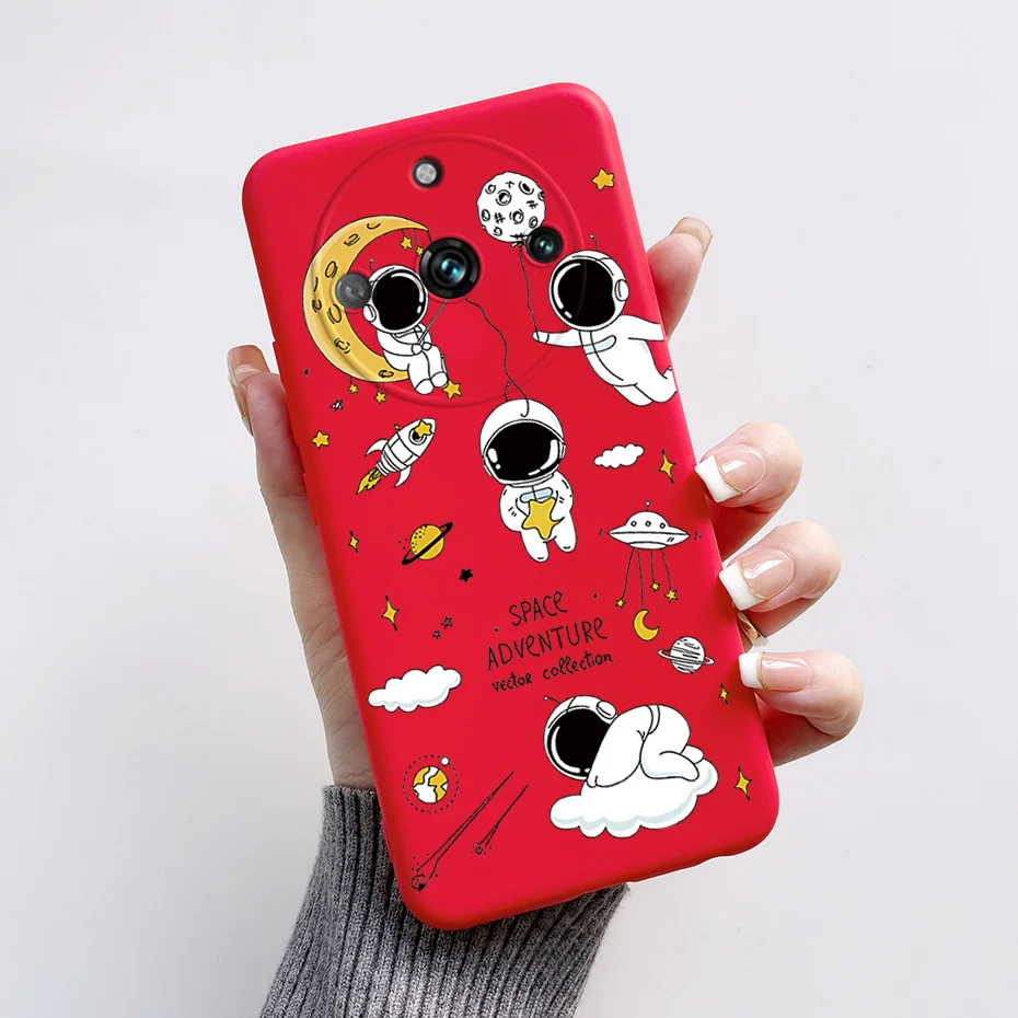Фото Чехол для Realme 11 Pro 5G RMX3771, милый мягкий чехол из ТПУ с рисунком астронавта для Realme 11 Pro Plus, бампер Realme11 Pro + RMX3740, Fundas №4
