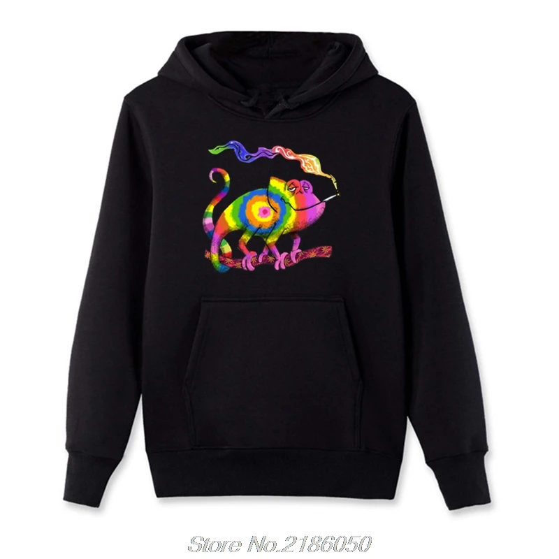 

Fashion Stoner Chameleon Design 3D Hoodies Men Fleece Sweatshirts Hooded Streetwear