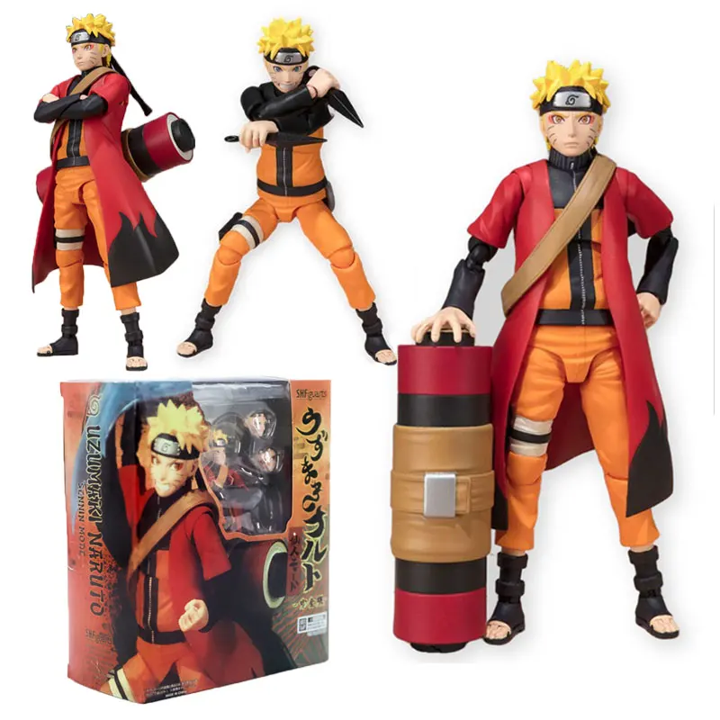 

14cm Anime Naruto Uzumaki Movable Joints Doll Figure SHF Fairy Mode Cartoon NARUTO Shippuden Action Figurine Child Toy Gifts