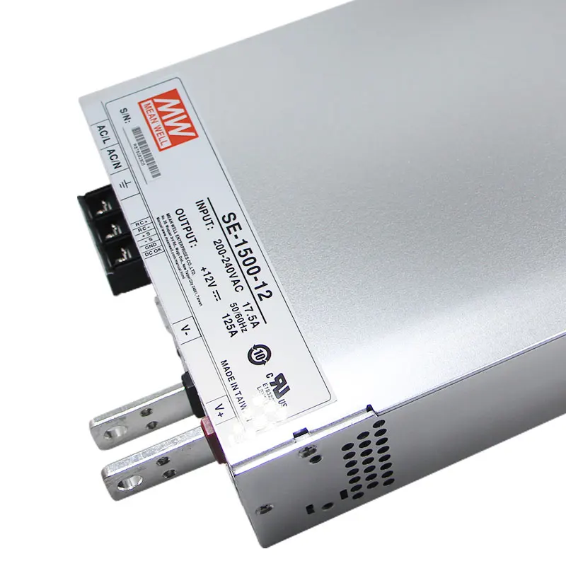 

Meanwell SE-1500-48 Power Supply 48v 230Vac Dc Power 1500W 48V 31.3A For Led Driver Switching Power Supply