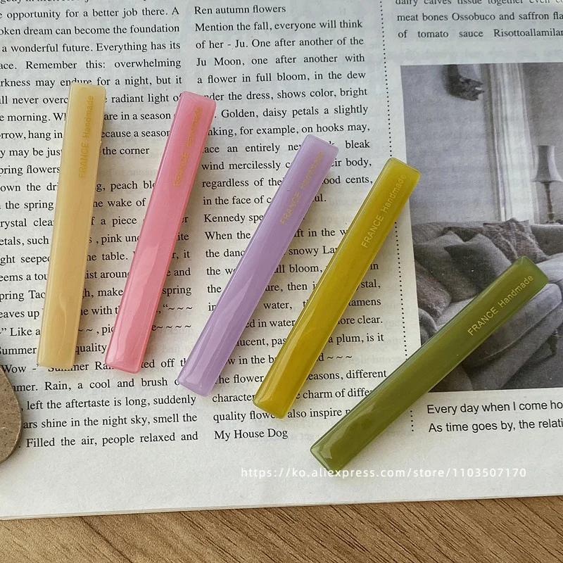 Французская фотография ~ Южная Корея Франция черный край зажим для слов