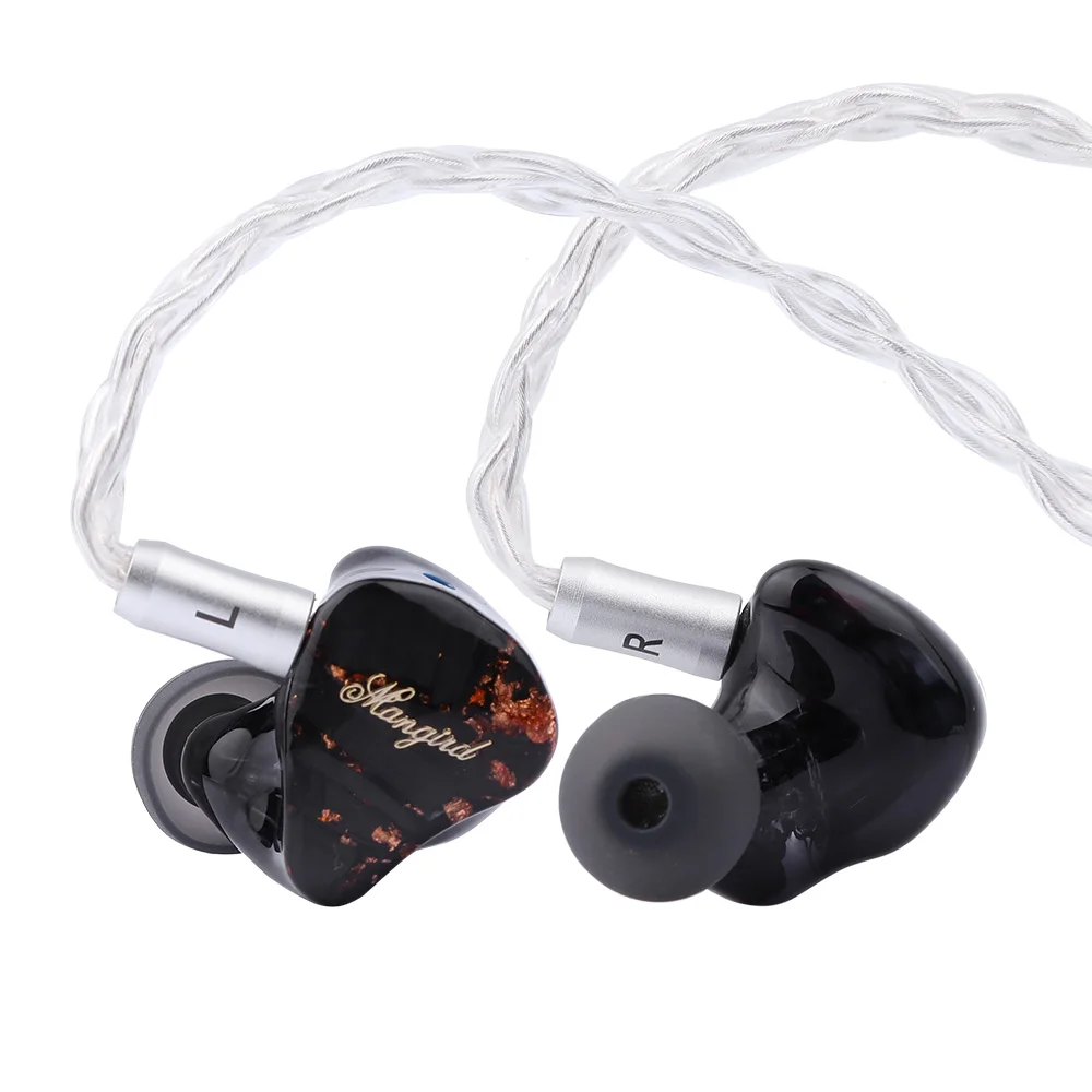 

Mangird Tea 6BA+1DD Hybrid Driver HiFi In-Ear Earphones 0.78 2pin mmcx Detachable Cable IEMs for Audiophiles with shanling ua2