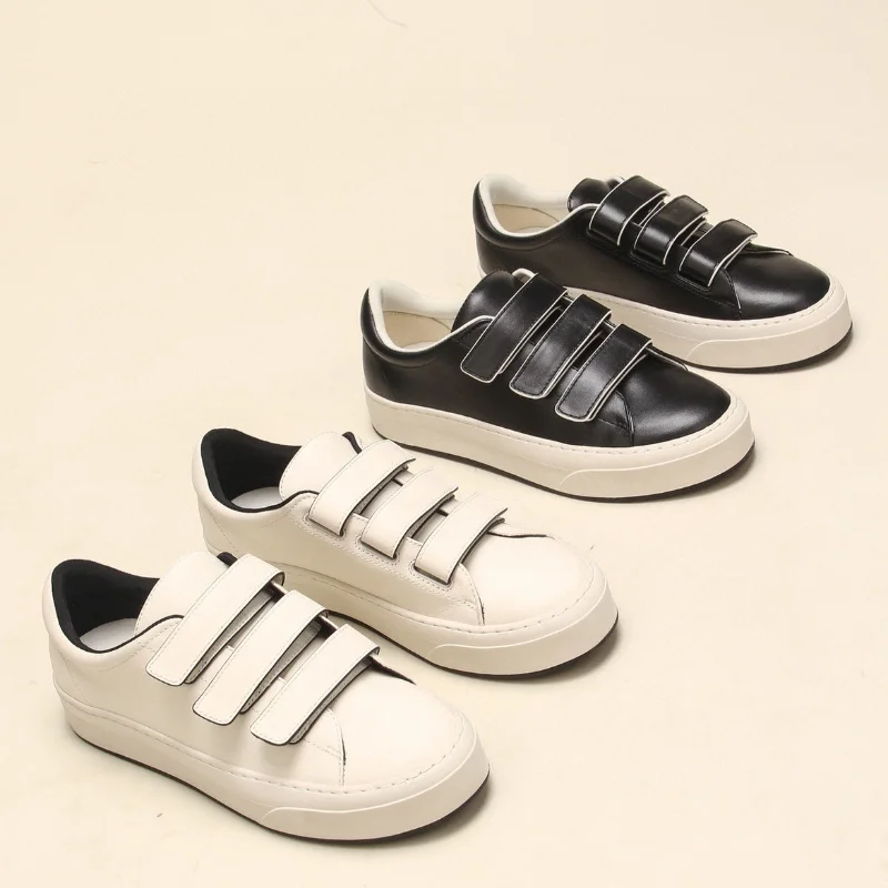 

Four-season Models Simple Niche Genuine Leather Small White Shoes Spring and Summer New Women's Casual Vulcanized Shoes