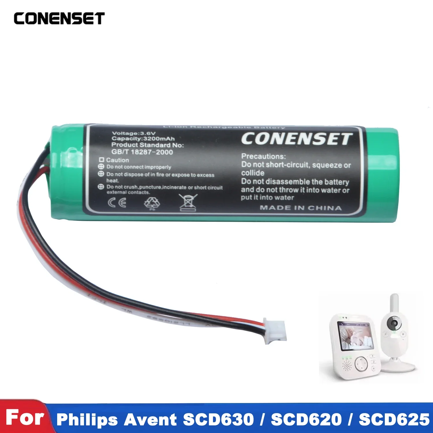 Фото 3,7 В NTA3460-4 аккумулятор для Philips Avent SCD630 SCD620 SCD625 SCD833 SCD843 радионяня для YAMAHA NX-P100 динамик YBP-L01 №1