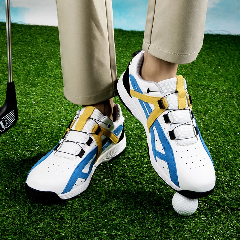 Men's Golf Shoes Men's Nail Free Walking Training Sneakers Fashion Men's and Women's Large Training Golf Shoes Size 36-48