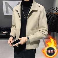 2022 brand clothing men autumn winter keep warm woolen cloth jacketsmale slim fit business casual trench coatmale jacket 3xl