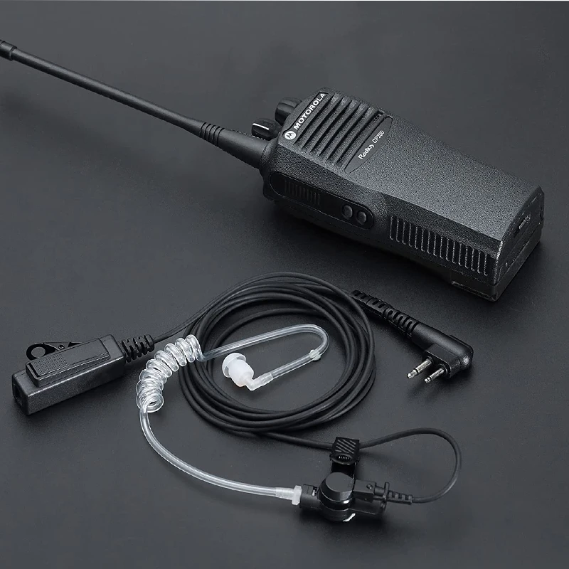 Earpiece for Motorola CLS1110 CLS 1410 CP200 CP200D RDM2070D Walkie Talkie Headset with Mic and PPT 2 Way Radio 2 Pin Ear Piece