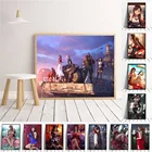 No Frame Final Fantasy 7 Game Poster Tifa Cloud and Aeris Canvas Painting Home Decoration Cartoon Movie Poster Wall Art Pictures