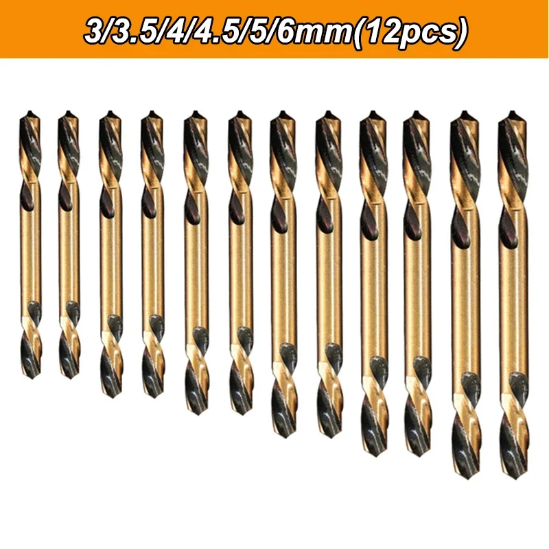 

6 шт. HSS двуглавые спиральные сверла из нержавеющей стали для дерева