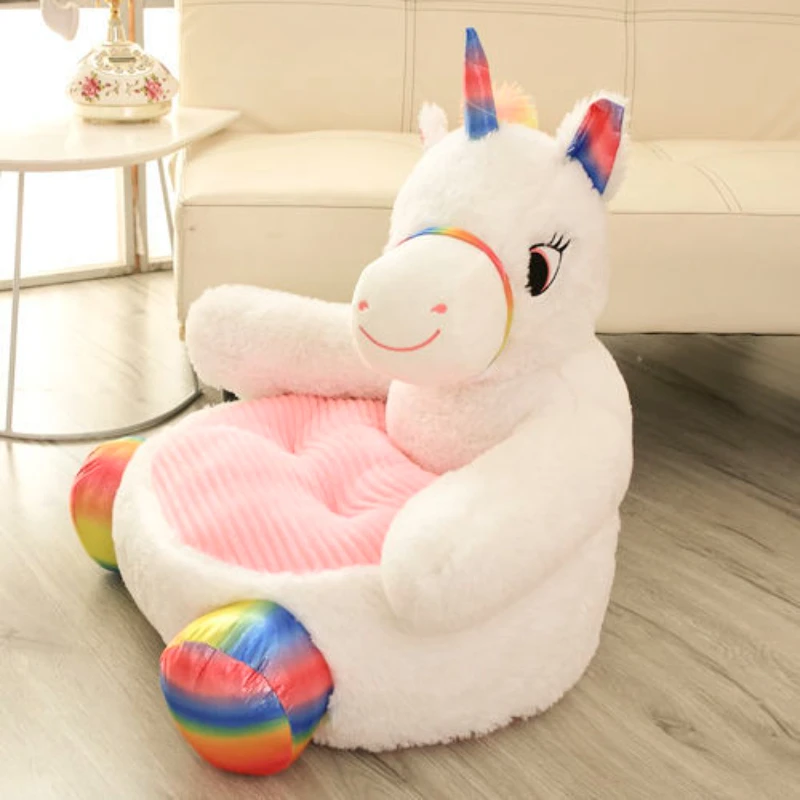 

50x50x45 см мультяшный детский маленький диван ленивый стул креативная задняя подушка панда милая девочка плюшевая игрушка медведь утка Единорог